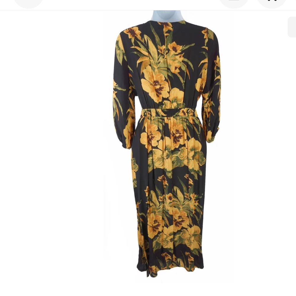 NWT Free People Faithful The Brand Oliveria Midi Dress Size XL - Picture 4 of 9